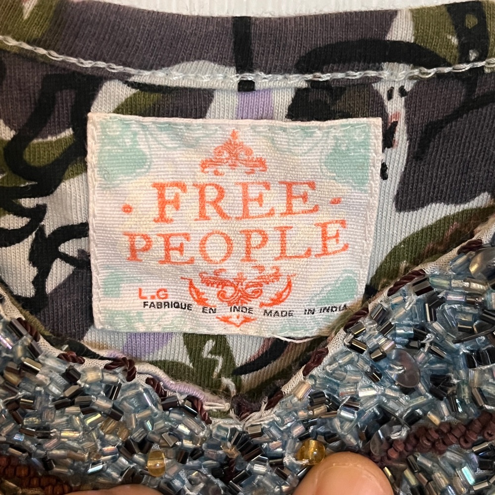 Free People Beaded Floral Dress - Picture 4 of 7